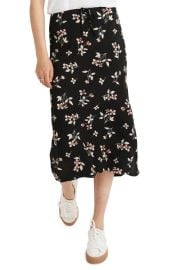 Madewell Botanical Print Midi Skirt at Nordstrom