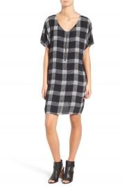 Madewell Buffalo Check Silk Zip Front Dress at Nordstrom