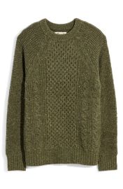 Madewell Cable Knit Fishermans Sweater at Nordstrom