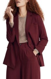 Madewell Caldwell Drapeweave Double Breasted Blazer at Nordstrom