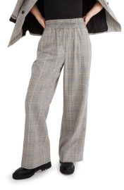 Madewell Carley Plaid Wide Leg Pants at Nordstrom