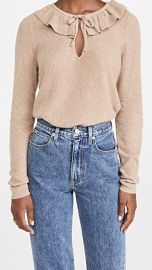 Madewell Catherine Ruffle Tie Neck Sweater at Shopbop