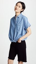 Madewell Chambray Tie Front Shirt at Shopbop