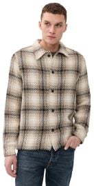 Madewell Chunky Twill Shirt Jacket Heavy Twill Plaid Grey S at Shopbop