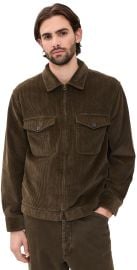 Madewell Cord Zip Jacket Expedition Green L at Shopbop