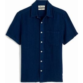 Madewell Easy Linen Short-Sleeve Button-Up Shirt at Nordstrom