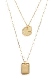 Madewell Etched Coin Necklace Set at Nordstrom