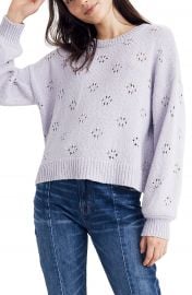 Madewell Floral Pointelle Pullover Sweater  Regular  amp  Plus Size    Nordstrom at Nordstrom