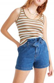 Madewell Hermann Stripe Ribbed Scoop Tank   Nordstrom at Nordstrom