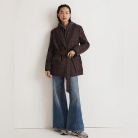 Madewell Jackets amp Coats Nwt Madewell The Bedford Oversized Belted Wool Blazer Size 6 Poshmark at Poshmark