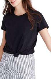 Madewell Knot Front Tee  Regular  amp  Plus Size    Nordstrom at Nordstrom