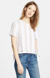 WornOnTV: Summer’s white lace top with side ties on The Young and the ...