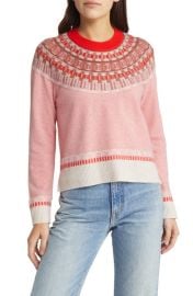 Madewell Mayer Fair Isle Merino Wool Blend Sweater at Nordstrom