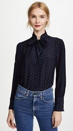 Madewell Nolita Tie Neck Blouse at Shopbop