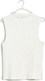 Madewell Side Slit Mock Neck Tank at Nordstrom