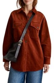 Madewell Stretch Twill Oversize Shirt Jacket at Nordstrom