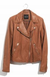 Madewell Washed Leather Moto Jacket   Nordstrom at Nordstrom