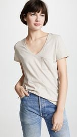 Madewell Whisper Cotton V Neck Pocket Tee at Shopbop