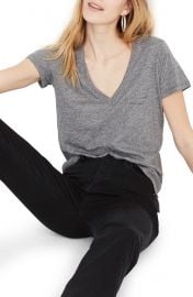 Madewell Whisper Cotton Vneck Tee at Nordstrom