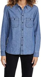 Madewell Women39s Classic Chambray Button Down Shirt at  Womens Clothing store at Amazon