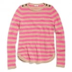 Madewell pink striped sweater at Madewell