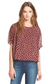 MadewellCheetah Dots Silk Top at Nordstrom