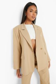 Madison Beer Tailored Stripe 90S Blazer  boohoo at Boohoo