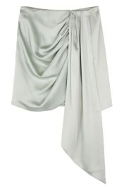 Mae Draped Satin Skirt in Lichen  by Jonathan Simkhai at Nordstrom