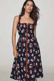 Maeve Arlette Midi Dress by Sarah Cliff at Anthropologie