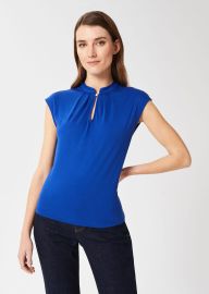 Maeve Button Neck Top at Hobbs