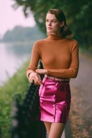 Maeve Button-Sleeve Turtleneck at Anthropologie