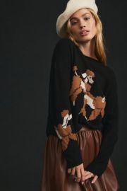 Maeve Cashmere Intarsia Sweater at Anthropologie