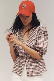 Maeve Collared Puff Sleeve Blouse at Anthropologie
