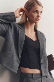 Maeve Crop Boxy Blazer at Anthropologie
