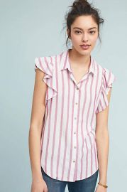 Maeve Fairhope Striped Buttondown at Anthropologie