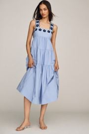 Maeve Helena Tiered Midi Dress5 at Anthropologie