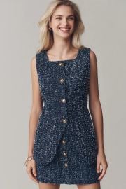 Maeve Needle-Punched Denim Vest at Anthropologie