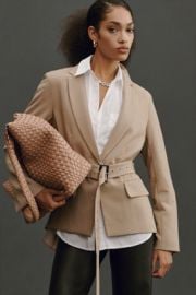 Maeve Pleated Back Blazer at Anthropologie