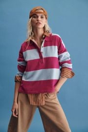 Maeve Rugby Polo Sweater at Anthropologie