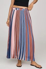 Maeve Sheer Pleated Maxi Skirt at Anthropologie