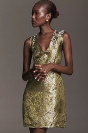 Maeve Sleeveless Brocade Shift Mini Dress at Anthropologie