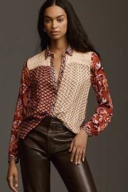 Maeve The Paz Buttondown Shirt at Anthropologie