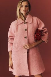 Maeve Wool Blend Drop Waist Coat at Anthropologie