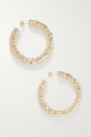 Maeve gold plated hoop earrings by Jennifer Fisher at Net a Porter