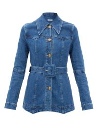 Maeve organic-cotton denim belted jacket at Matches