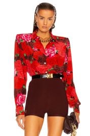 Magda Butrym Floral Print Shirt at Forward