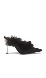 Magda Butrym Satin Mule In Black at Revolve