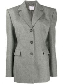 Magda Butrym Tie Back Fine Knit Blazer - Farfetch at Farfetch