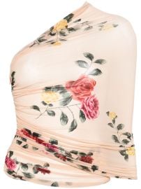 Magda Butrym one-shoulder Wrap Blouse Neutrals at Farfetch