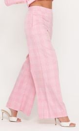 Magda Windowpane Pants in Pink Plaid Generation Love at Generation Love